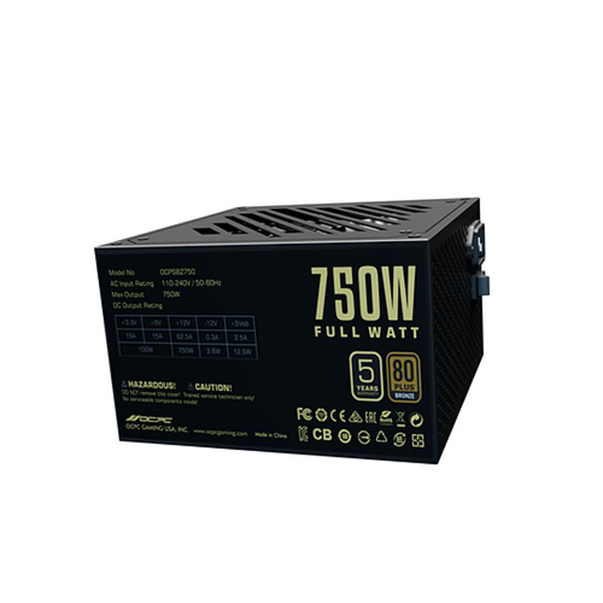 Nguồn OCPC BZ750 750W 80 Plus Bronze 