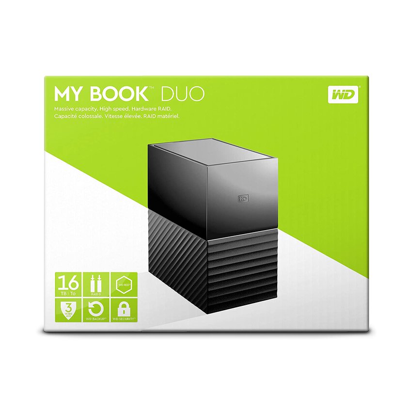 Ổ cứng WD My Book Duo 16TB USB Type-C WDBFBE0160JBK-SESN (Đen)