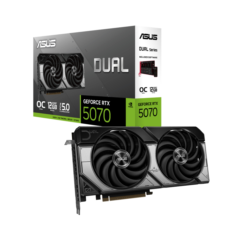 VGA ASUS DUAL RTX5070 O12G 2 FAn