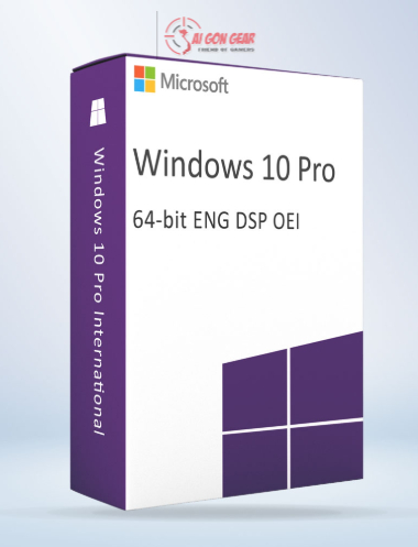 Phần Mềm Microsoft Windows 10 Pro 64bit Eng Intl 1PK DSP OEi DVD