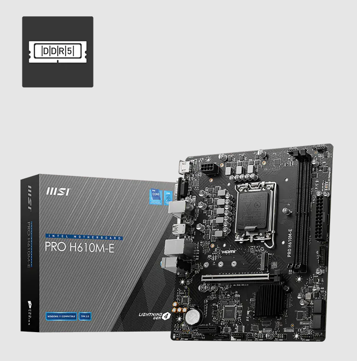 Mainboard MSI PRO H610M-E DDR5