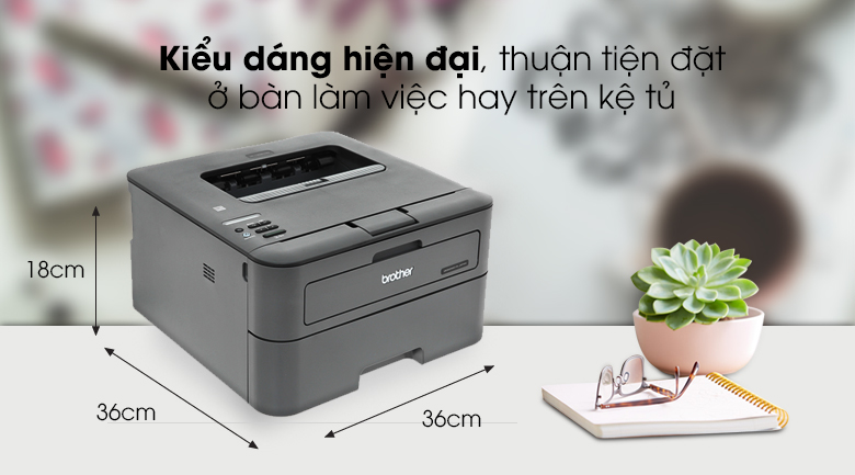 Máy in Laser đen trắng Brother HL-L2361DN (Đảo mặt, A4, USB, LAN)